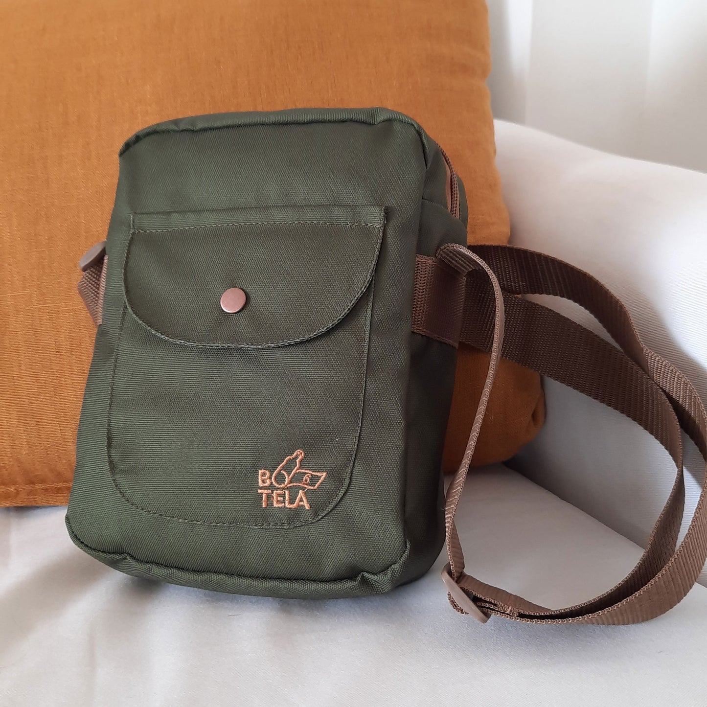 Bandolera sustentable verde