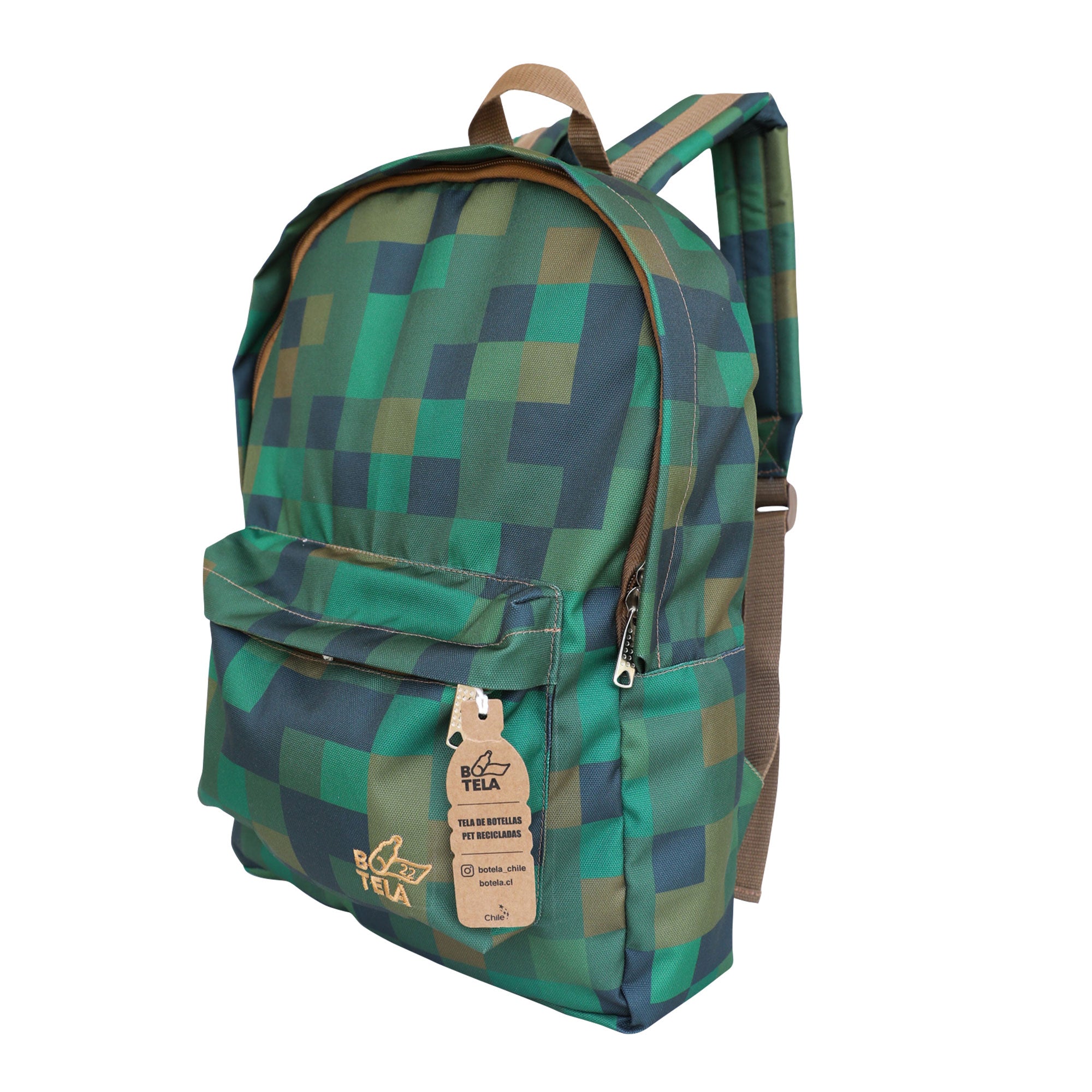 Mochilas hechas con discount botellas de plastico