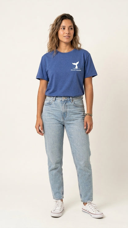 Polera sustentable unisex azul
