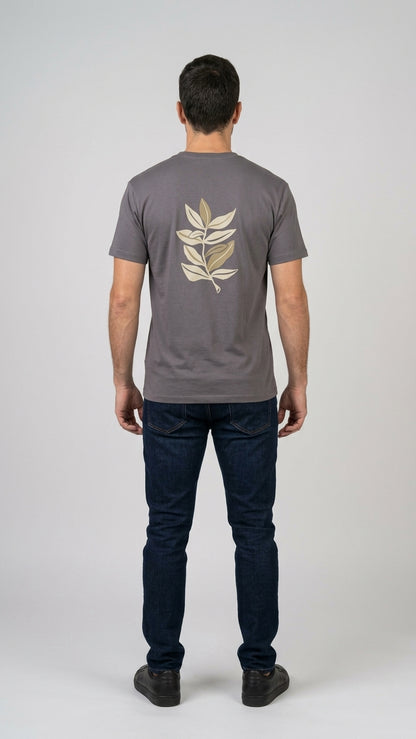 Polera sustentable unisex gris