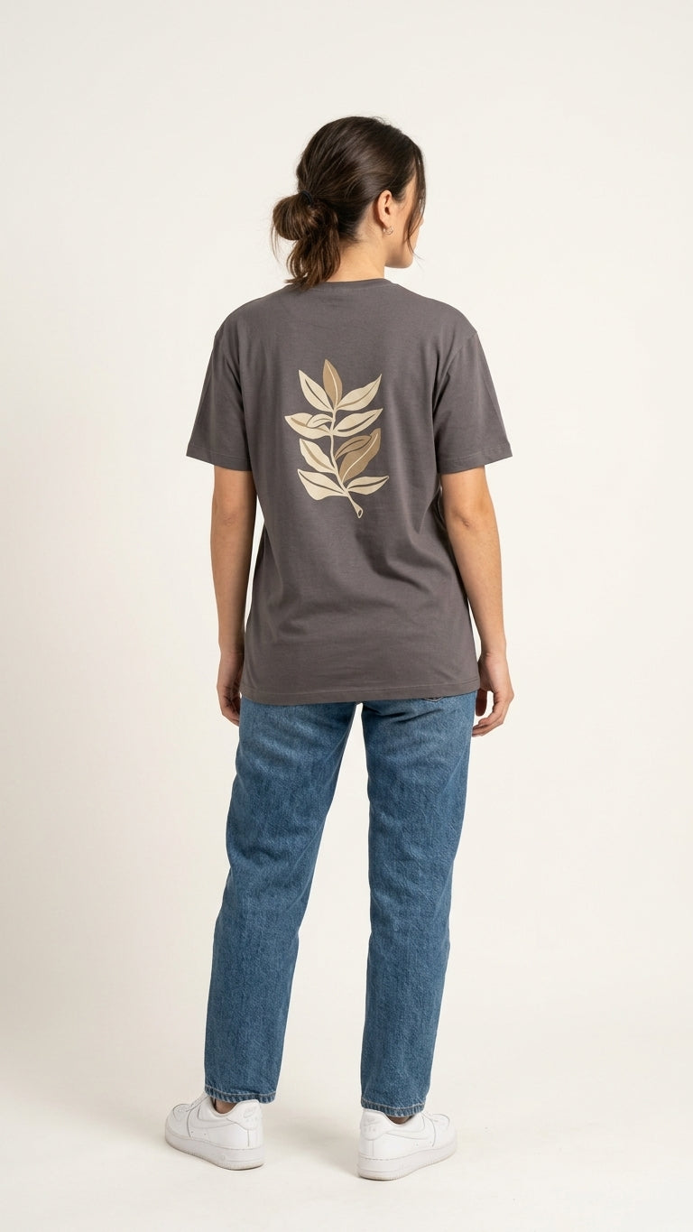 Polera sustentable unisex gris