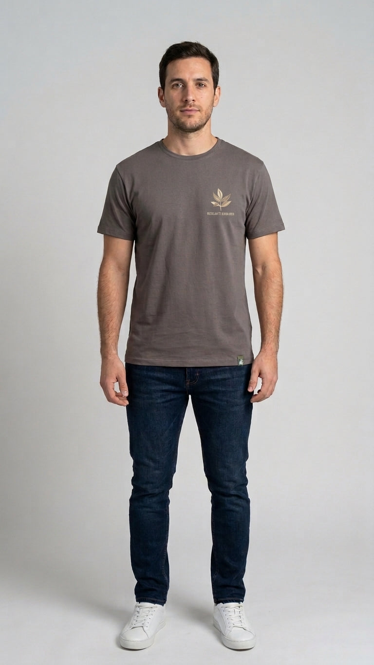 Polera sustentable unisex gris