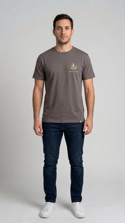 Polera sustentable unisex gris