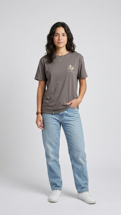 Polera sustentable unisex gris