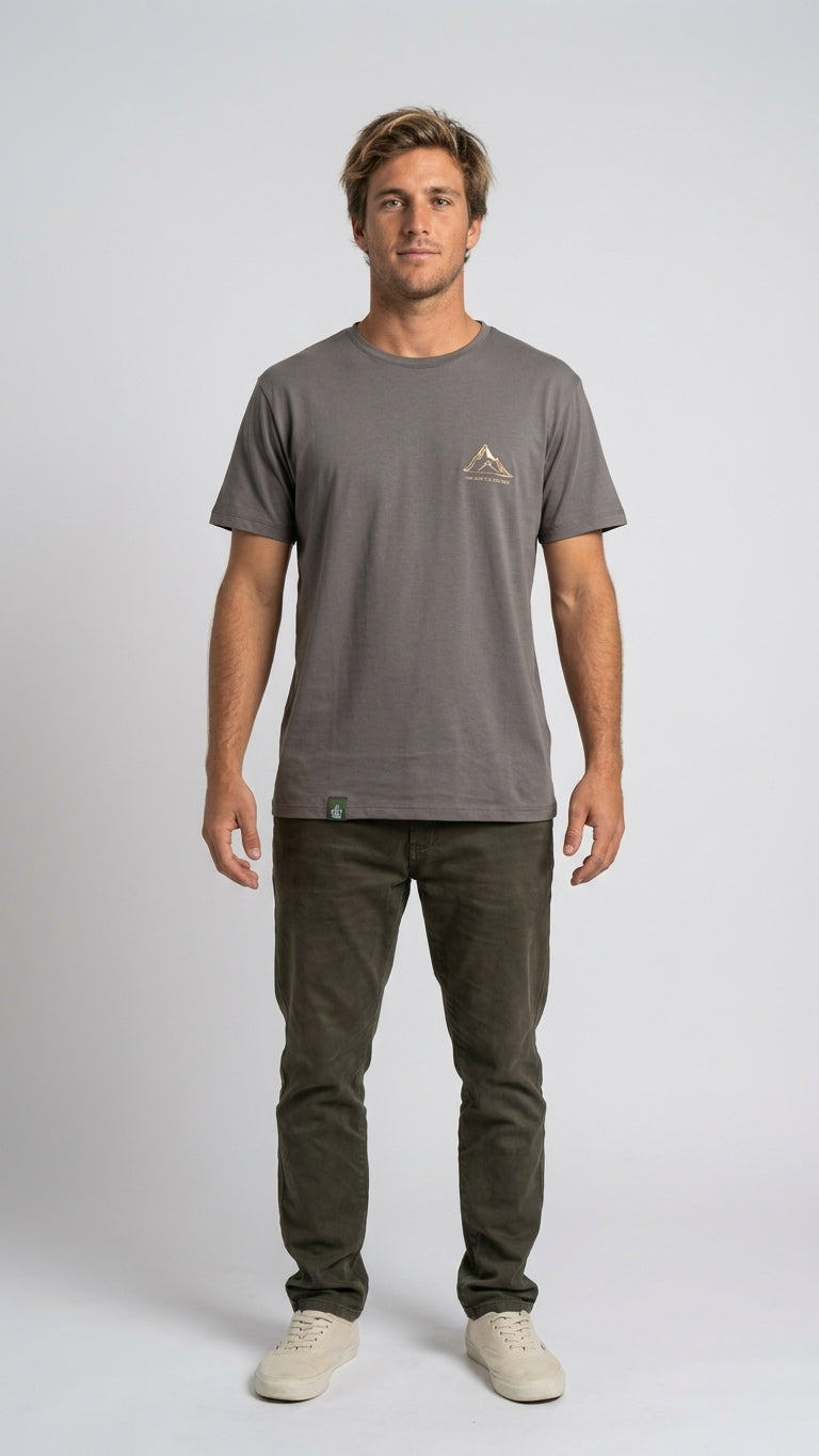 Polera sustentable unisex gris